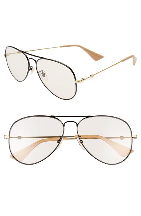 gucci aviators women's|gucci 60mm aviator sunglasses.